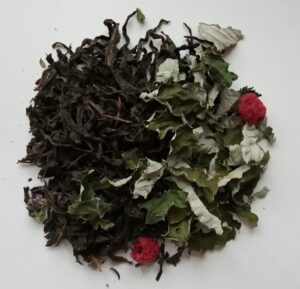 Ivan tea with raspberries, fermented leaf) with raspberry leaves and berries, 50 g