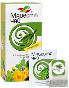 Long leaf green tea "Herbal" 20 packs , 40g